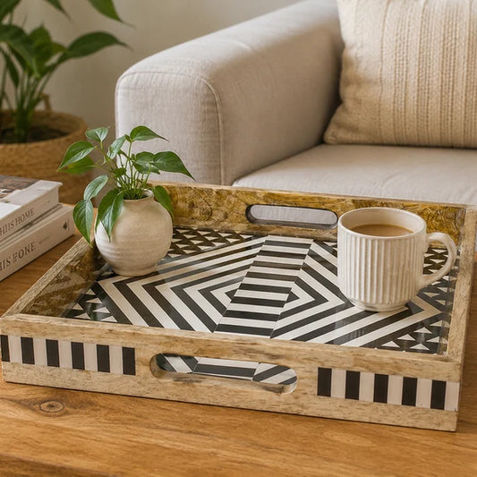 AAR Wooden Square Serving Tray
