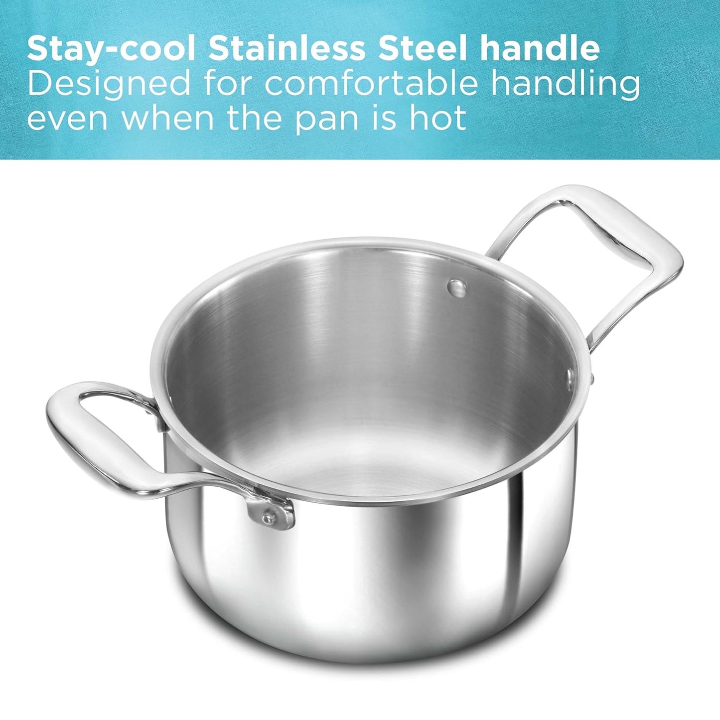 Hawkins Pro Tri-Ply Stainless Steel Milk Pan