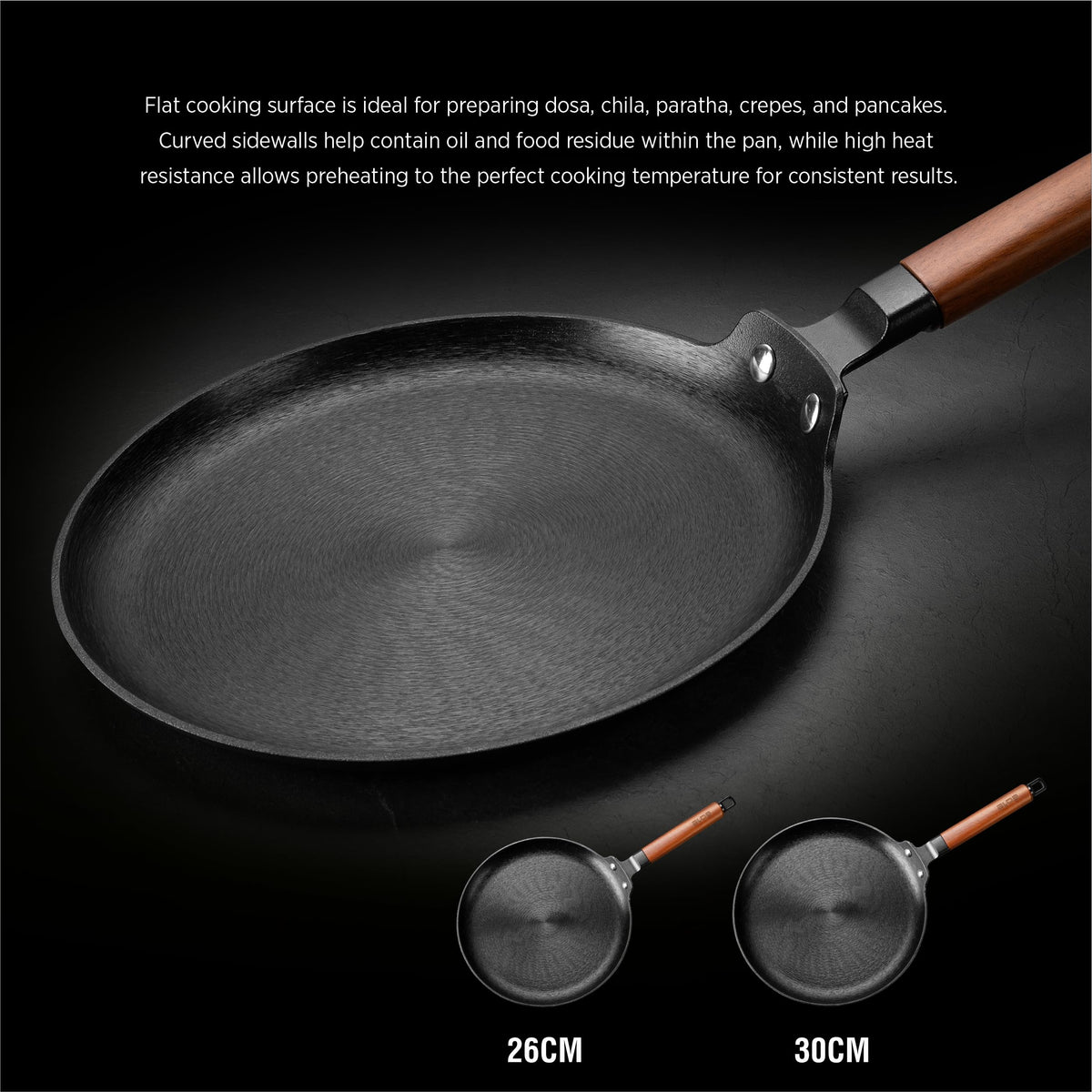 Alda IronIQ Cast Iron Crepe Pan