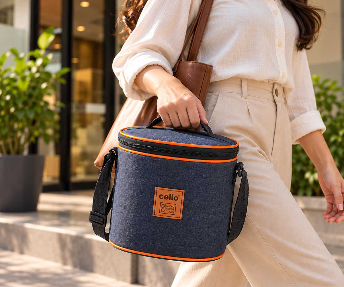 Cello Fit & Fresh Neo Round Lunch Box, 3 x 400 ml