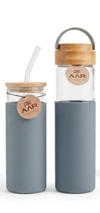 Willow Sip Set of 2 Glass Bottles