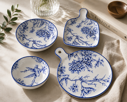 Hi Luxe Tachiso 4 Pc Platter Set
