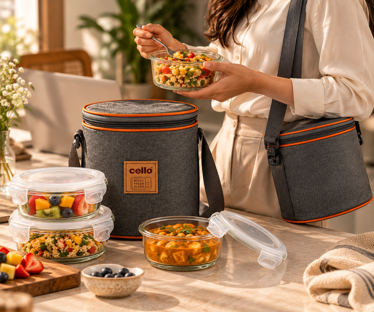 Cello Royale Glass Lunch Box, 320 ml Containers