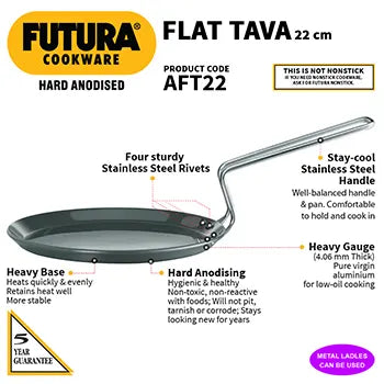 Hawkins Hard Anodised Flat Tava