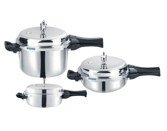 PLATINUM TRIPLY OUTER LID  PRESSURE COOKER (Induction-Friendly, 2.5 mm Body Thickness, Silicone Gasket)