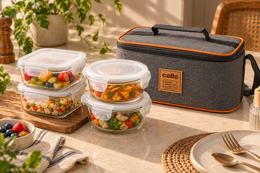 Cello Royale Glass Lunch Box, 320 ml Containers