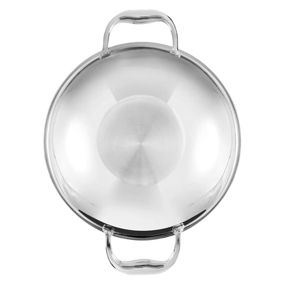 PLATINUM EXTRA DEEP KADAI [WITH SS LID]  (Induction-Friendly, 2.5 mm Body Thickness)