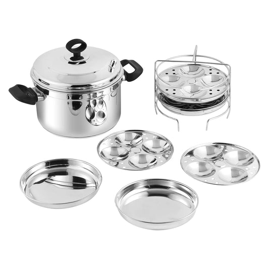 MULTI POT  [WITH IDLI/DHOKLA/PATRA PLATE]  (Induction-Friendly)