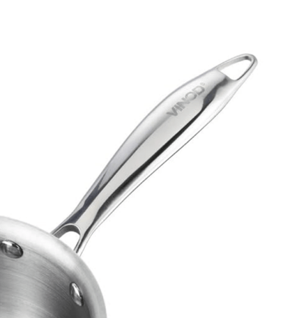 PLATINUM TRIPLY SAUCEPAN [WITH 55 LID]  (Induction-Friendly, 2.5 mm Body Thickness)