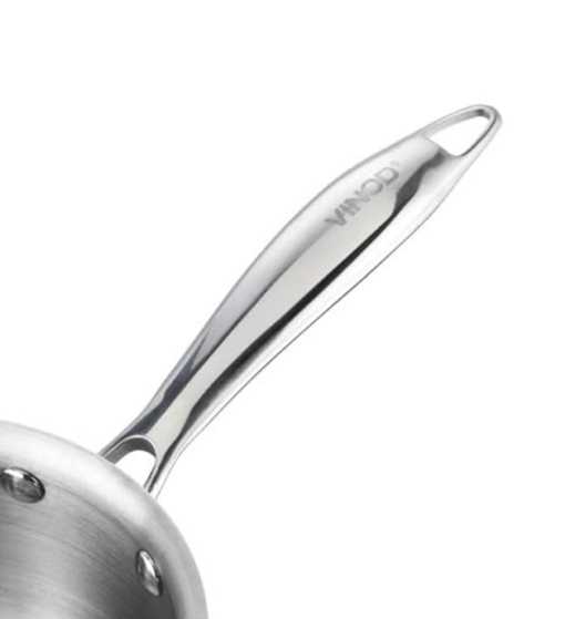 PLATINUM TRIPLY SAUCEPAN [WITH 55 LID]  (Induction-Friendly, 2.5 mm Body Thickness)