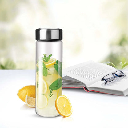 Treo Crysta Wide Mouth Glass Water Bottle 1 Litre