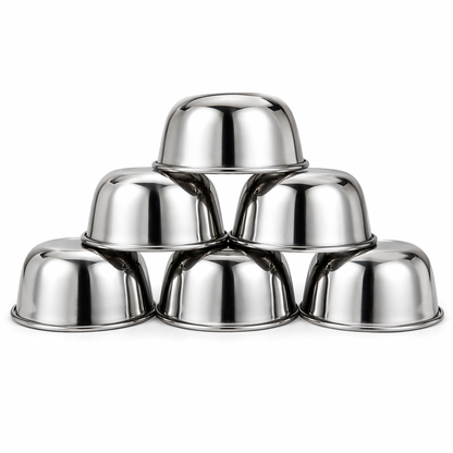 Vestasa Vinod Stainless Steel katori Mirror Polished, Pack of 6