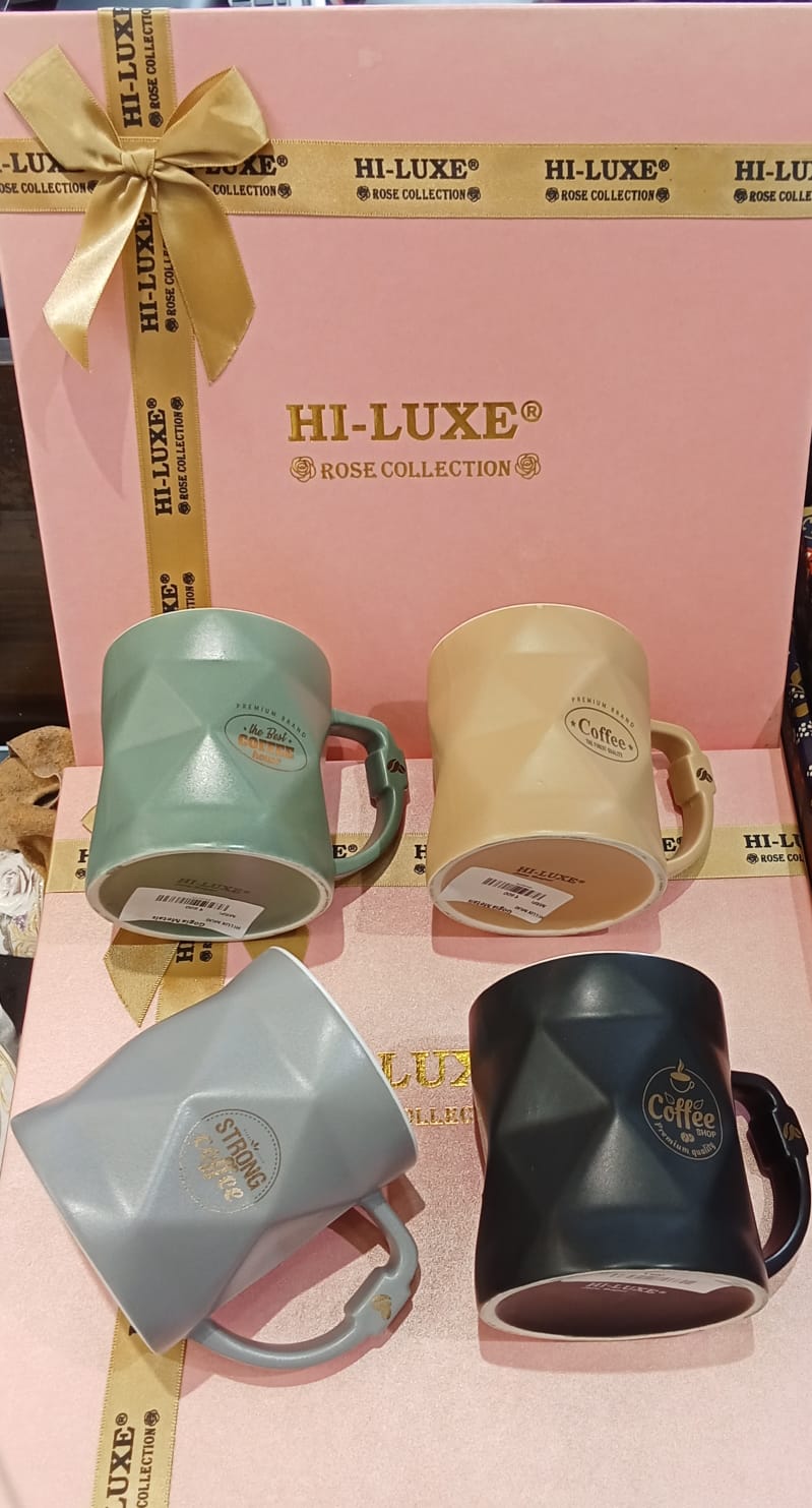 Diamond-Cut Coffee Mug (Set of 3 · Buy 1 Get 2 Free)
