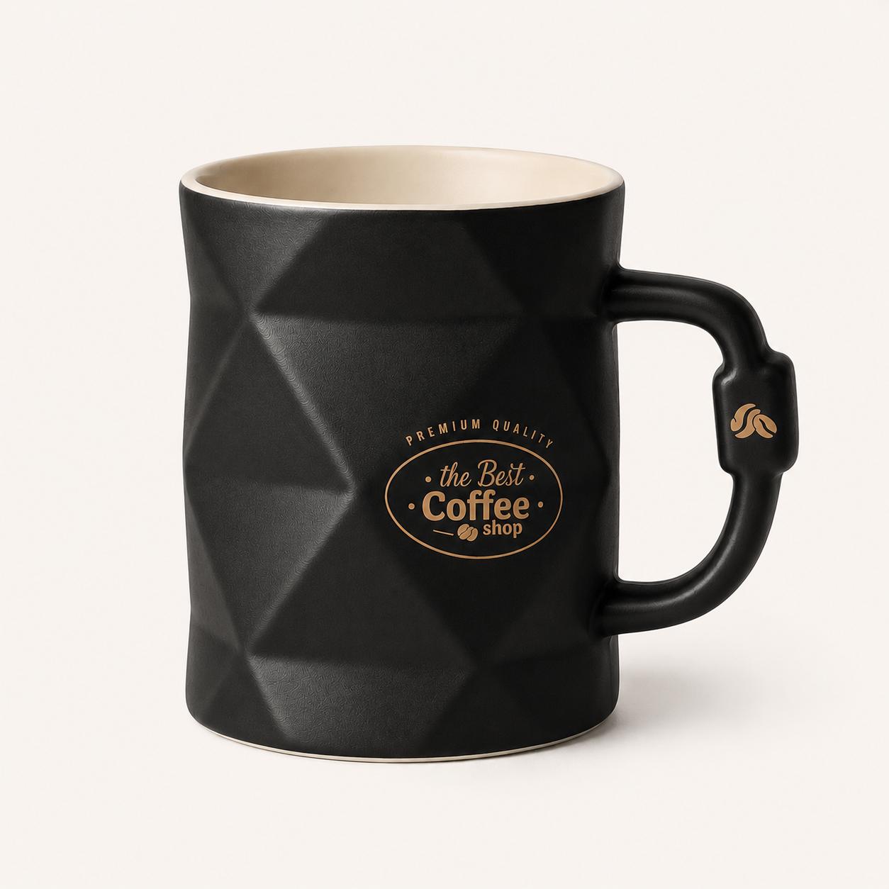 Diamond-Cut Coffee Mug (Set of 3 · Buy 1 Get 2 Free)