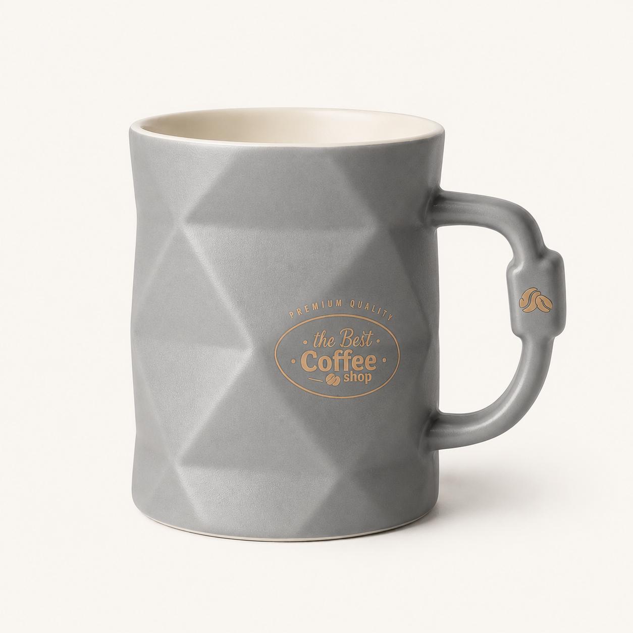 Diamond-Cut Coffee Mug (Set of 3 · Buy 1 Get 2 Free)