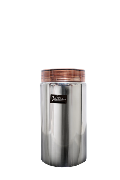 Vestasa AMBER Stainless Steel Kitchen Storage Canister Set