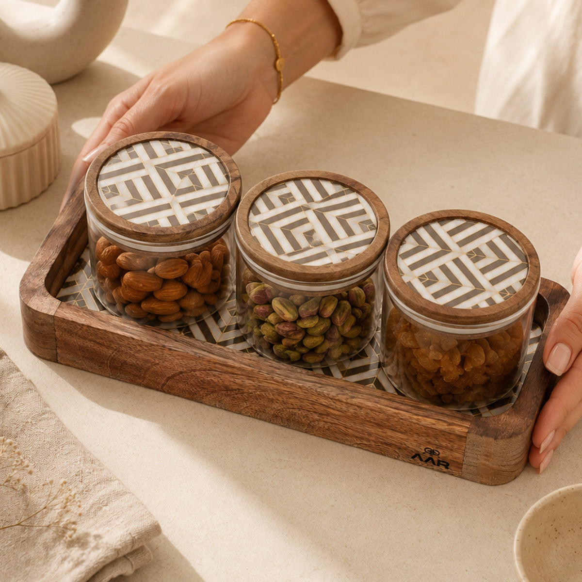 AAR Artisian Dry Fruit Set - 3 Jar