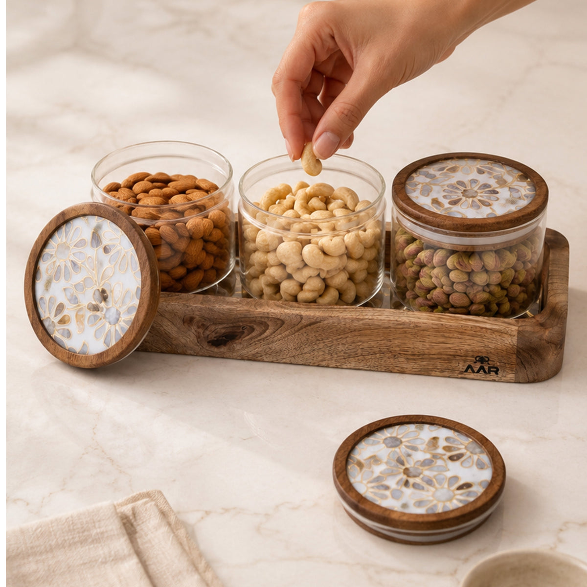 AAR Artisian Dry Fruit Set - 3 Jar