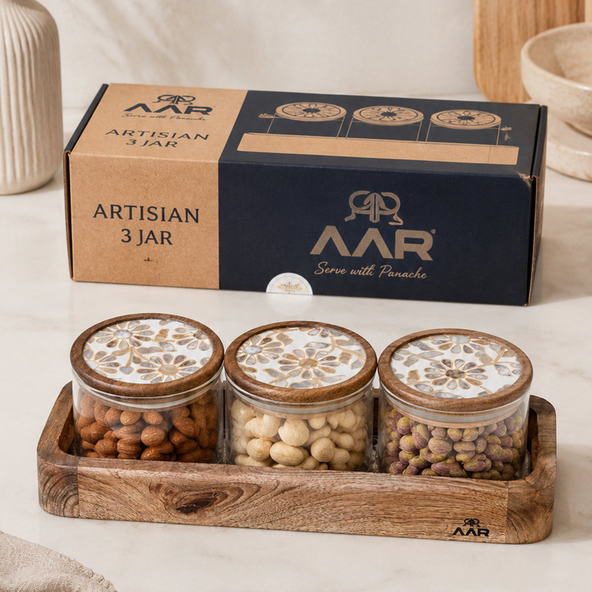 AAR Artisian Dry Fruit Set - 3 Jar