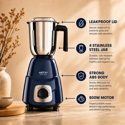 Milton Ascent Mixer Grinder 800 W - 4 Jars