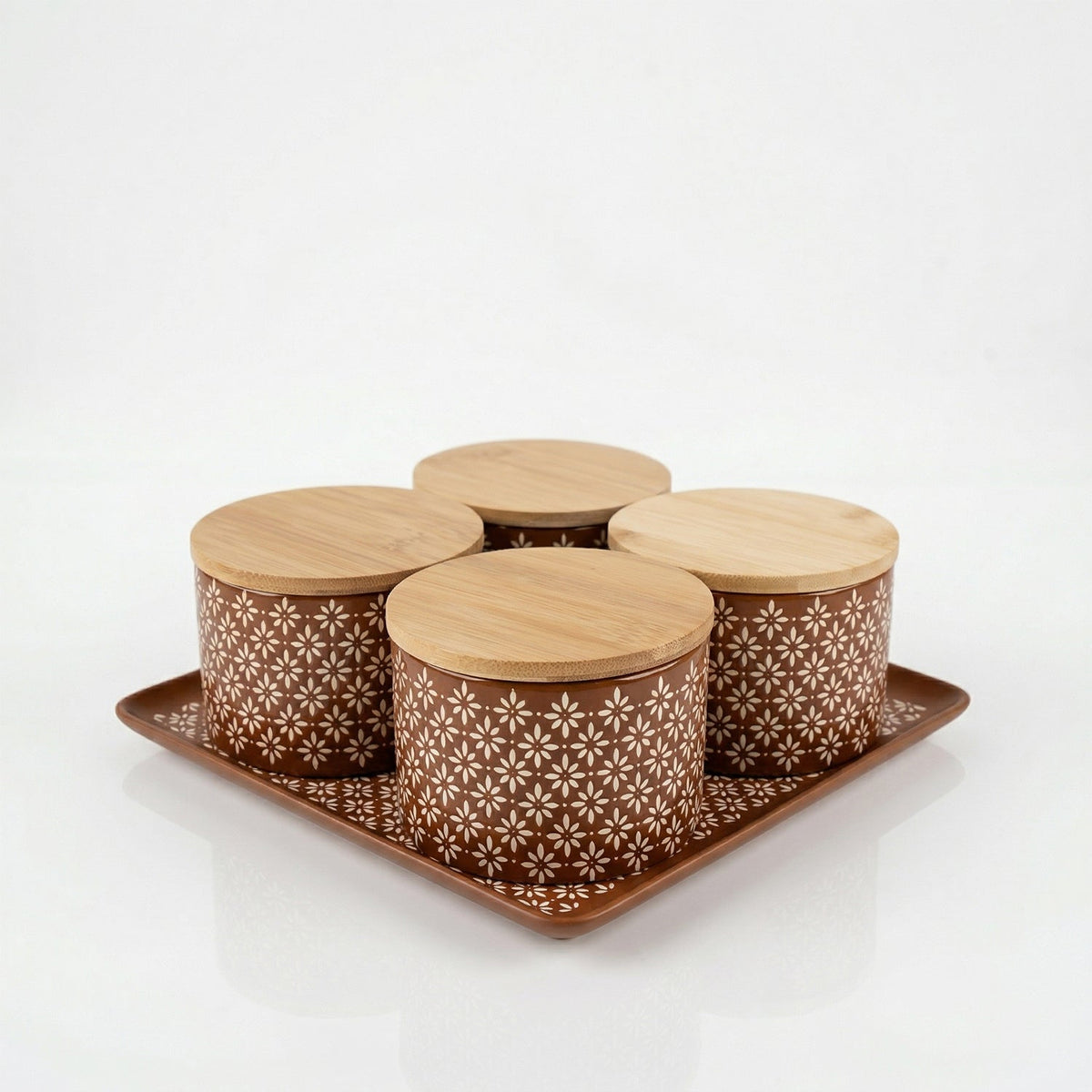AAR Ceramica Dry Fruit Set - 4 Jar