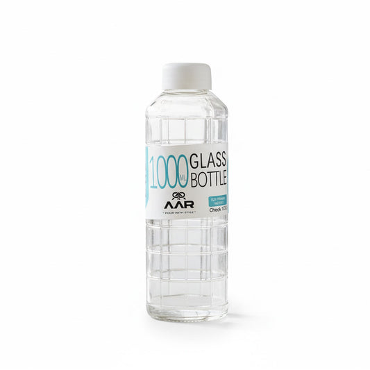 Check 1000   Plastic Lid Glass Bottle