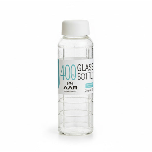 Check 400 Plastic  Lid Glass Bottle