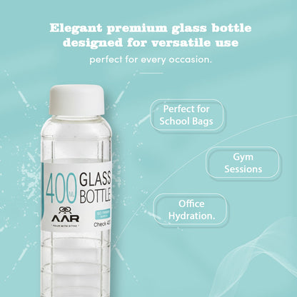 Check 400 Plastic  Lid Glass Bottle