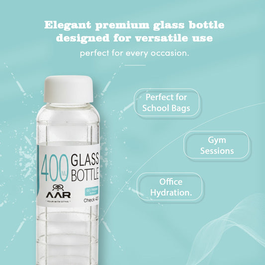 Check 400 Plastic  Lid Glass Bottle