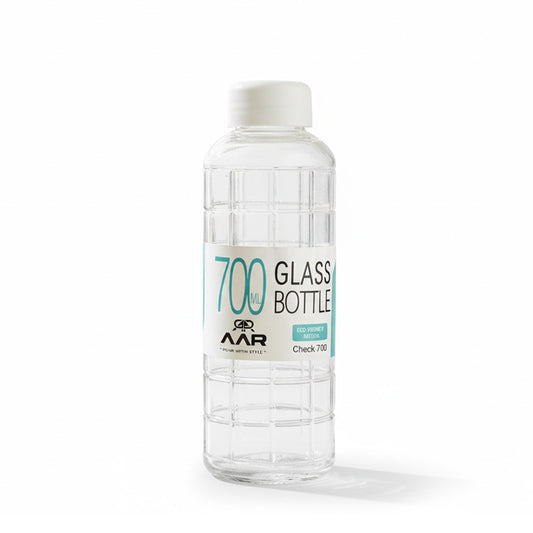 Check 700 Steel Lid Glass Bottle