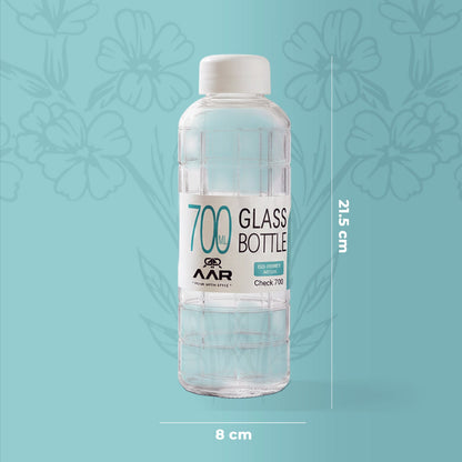 Check 700 Steel Lid Glass Bottle