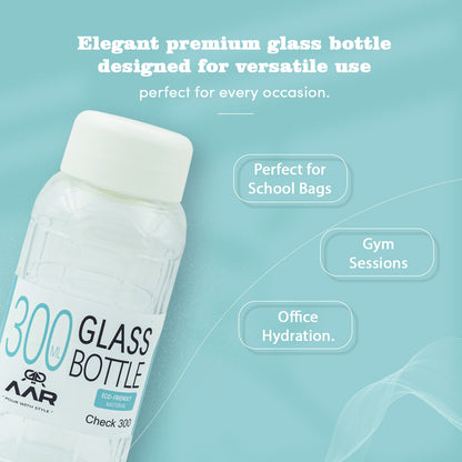 Check 300 Plastic Lid Glass Bottle