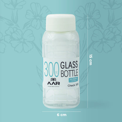 Check 300 Plastic Lid Glass Bottle