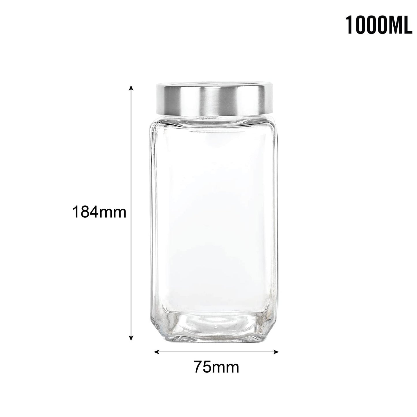 Cello Qube Fresh Glass Storage Jar