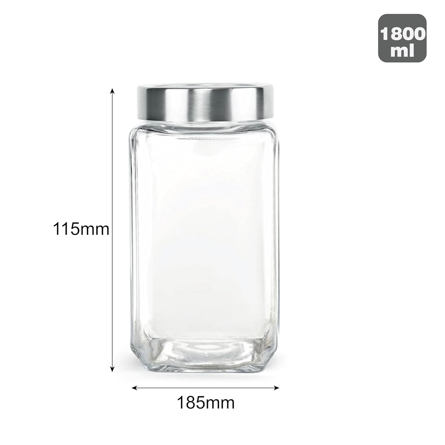 Cello Qube Fresh Glass Storage Jar