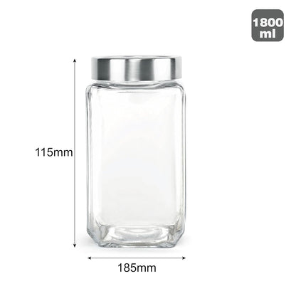 Cello Qube Fresh Glass Storage Jar