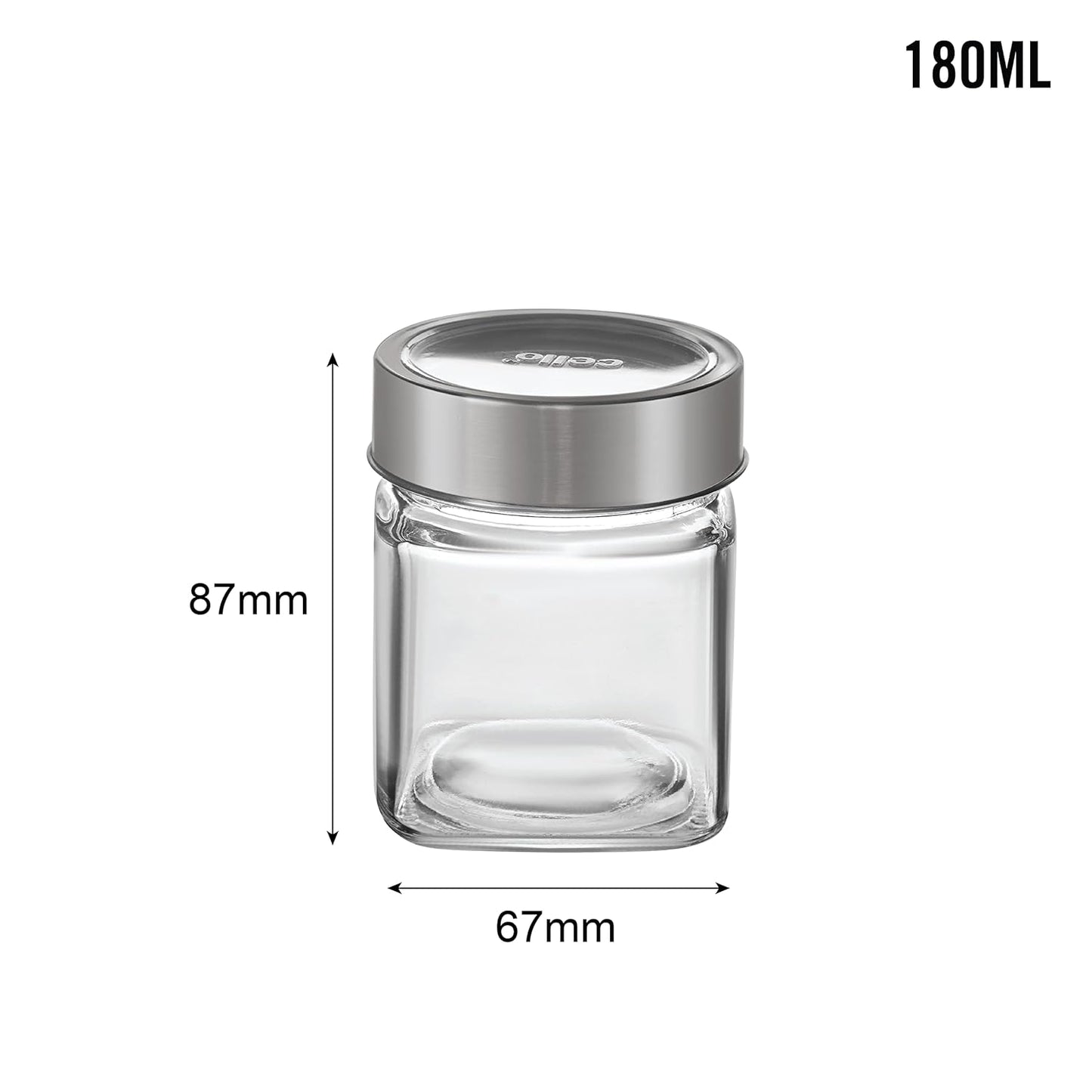 Cello Qube Fresh Glass Storage Jar