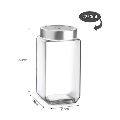 Cello Qube Fresh Glass Storage Jar