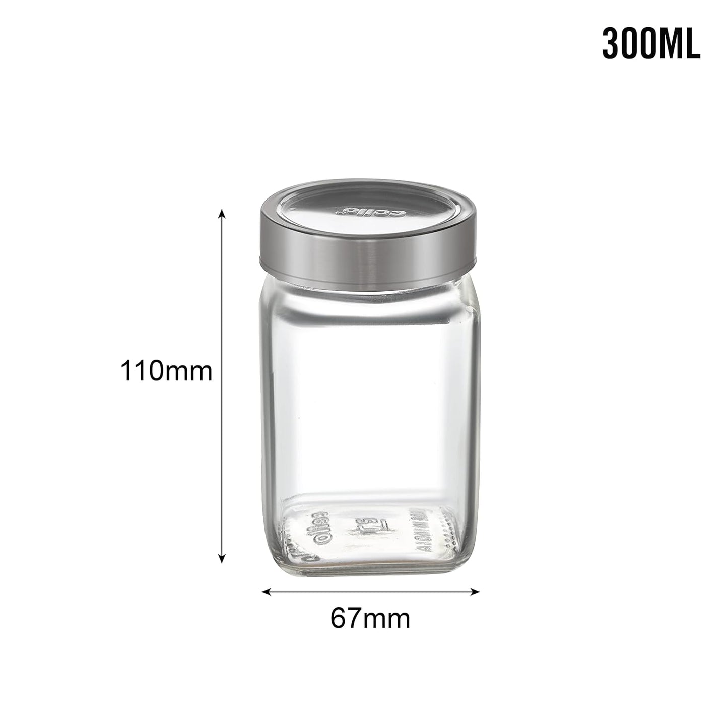 Cello Qube Fresh Glass Storage Jar