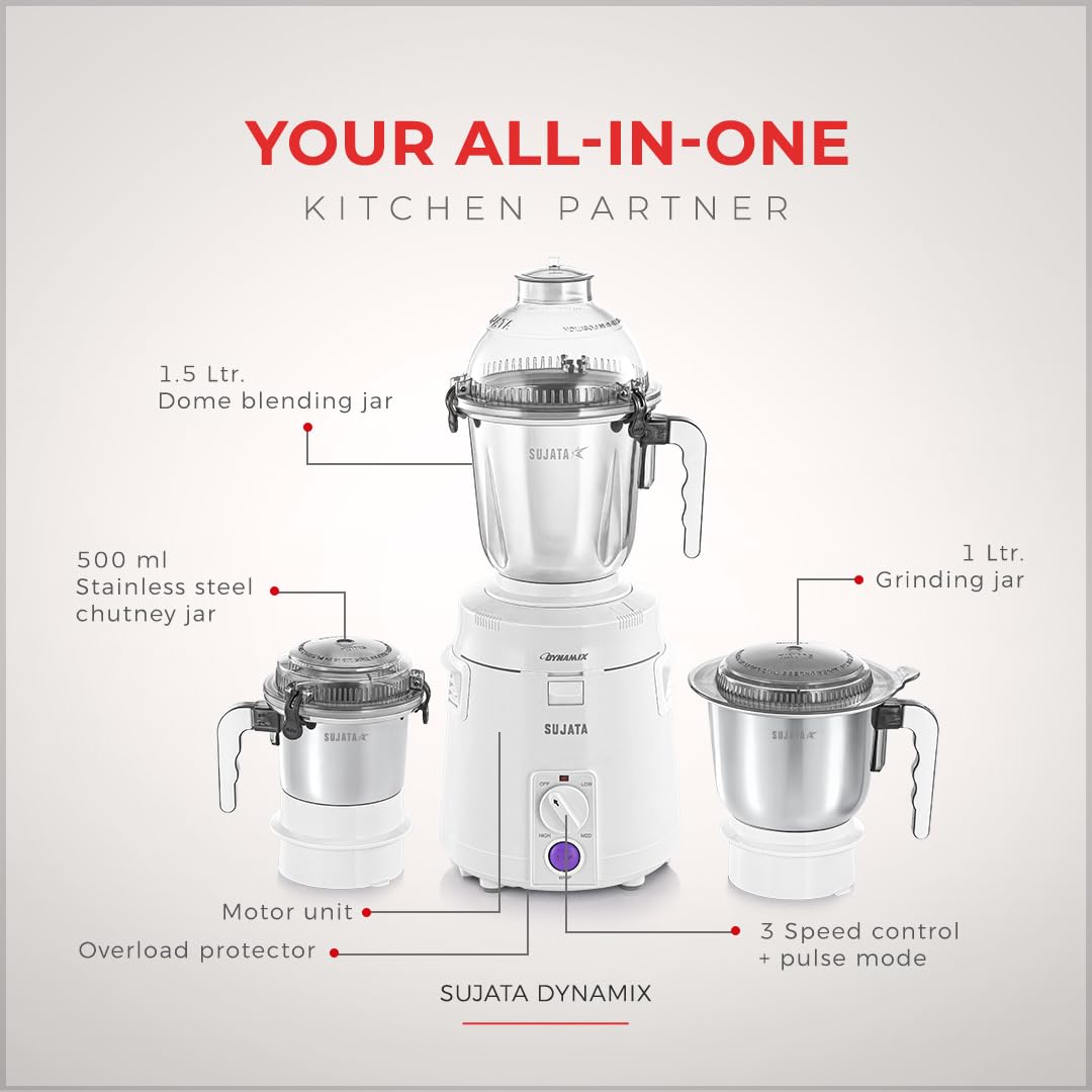 Sujata Dynamix Mixer Grinder 900W