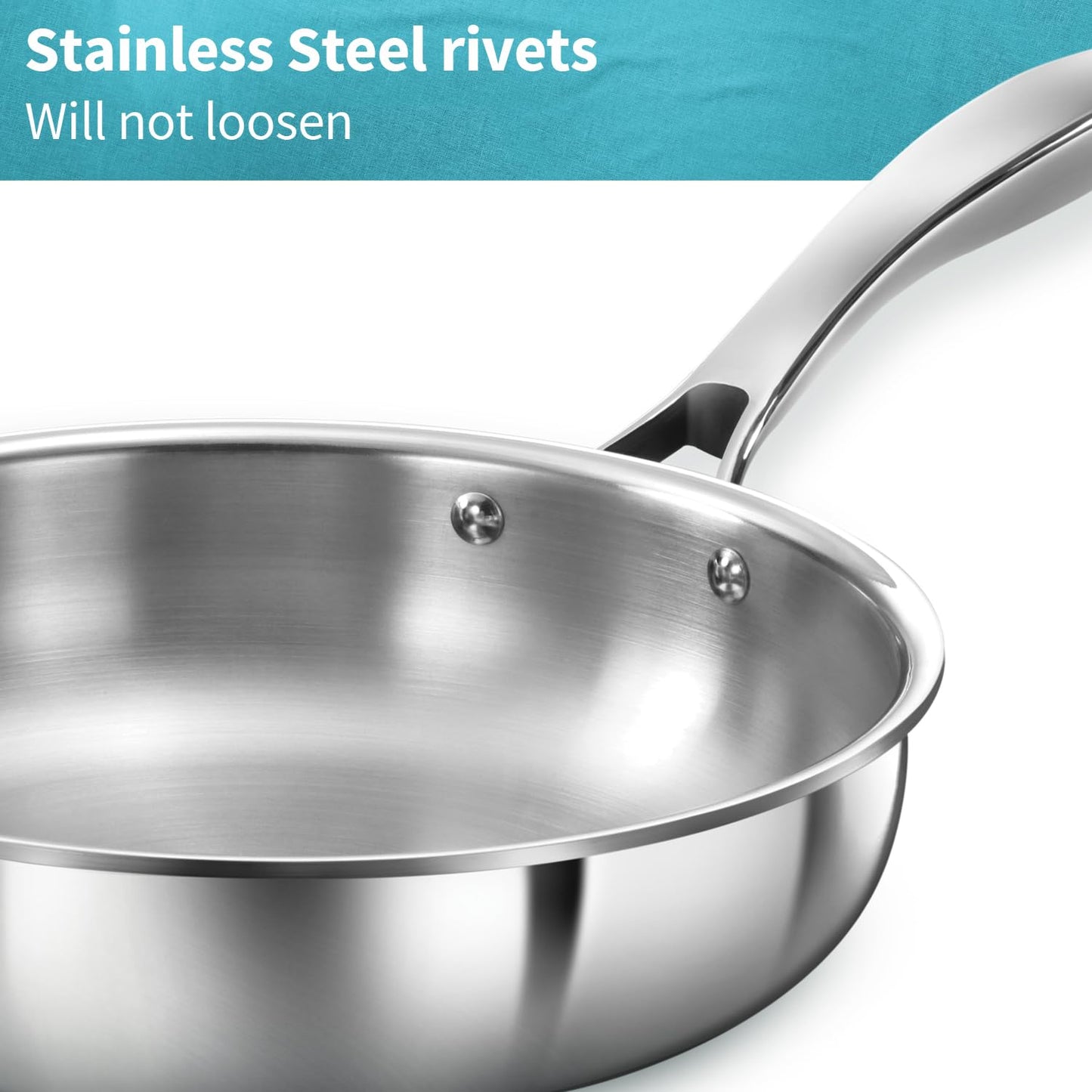 Hawkins Pro Tri-Ply Stainless Steel Frying Pan