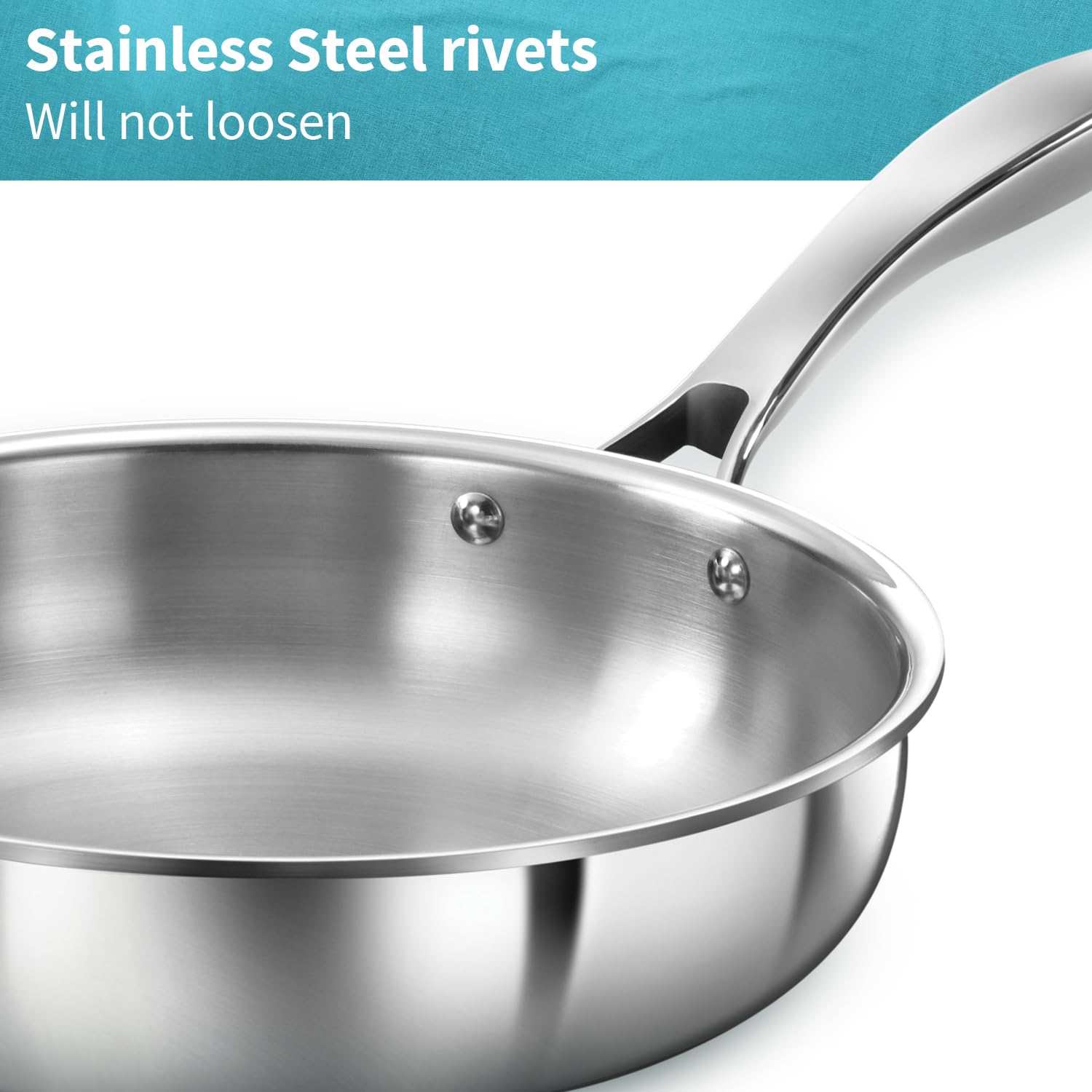 Hawkins Pro Tri-Ply Stainless Steel Frying Pan