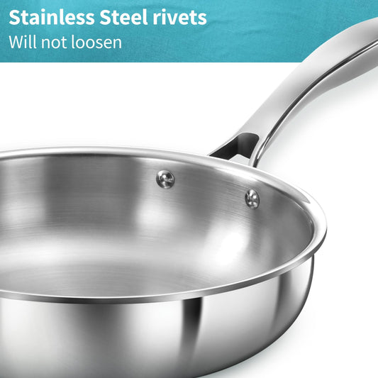 Hawkins Pro Tri-Ply Stainless Steel Frying Pan