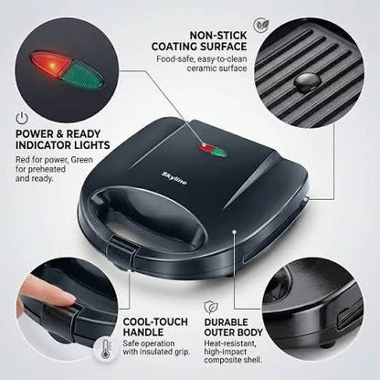 Skyline Sandwich Maker and Grill Toaster VTL-2022