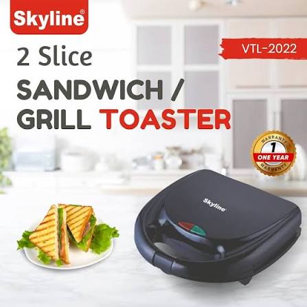 Skyline Sandwich Maker and Grill Toaster VTL-2022