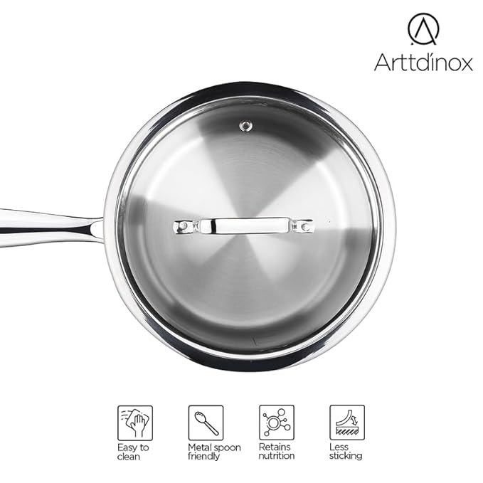 Arttdinox Reflecto Saucepan Stainless Steel Triply