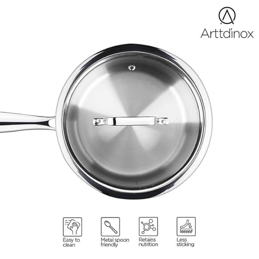 Arttdinox Reflecto Saucepan Stainless Steel Triply