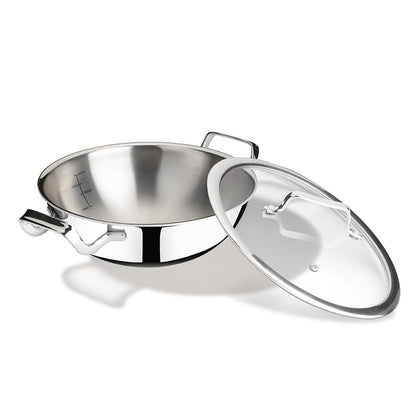 Arttdinox Reflecto Kadhai Stainless Steel Triply