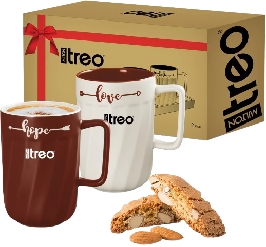 Treo Kindle Ceramic Coffee Mug 400ml Set of 2