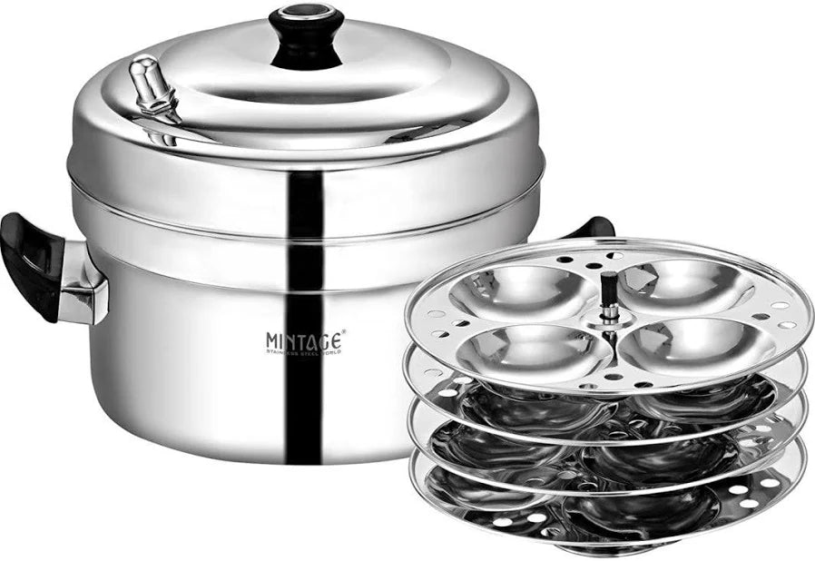 Mintage Idli Maker Marvel Stainless Steel Induction Base